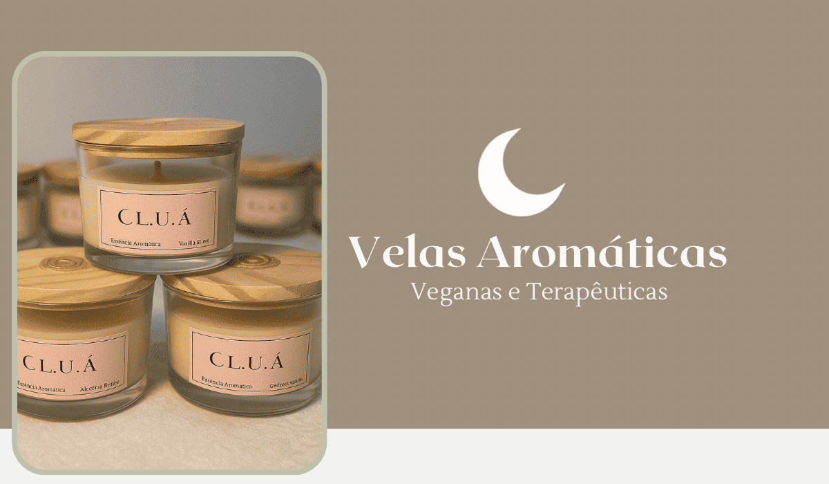 Velas Aromáticas Veganas e Terapêuticas